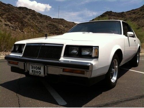 1986 buick t-type v6 turbo 500+hp*white*67k*rare*mint must see &amp; read! jdlr