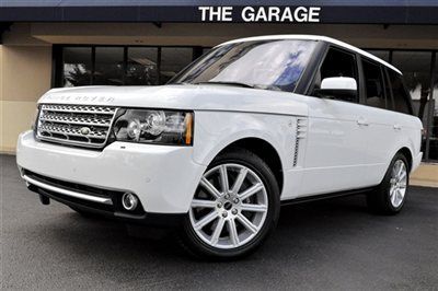 2012 land rover range rover supercharged 5.0l 510hp,silver lux pkg,rear seat pkg