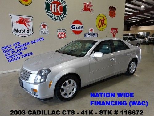 2003 cts,v6,automatic,leather,onstar,homelink,16in wheels,41k,we finance!!