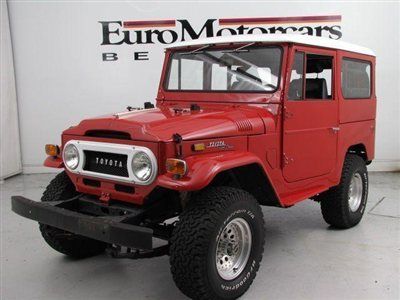 Restored j40 fj landcruiser red bj40  bandeirante suv 4x4 md bucket seats mint