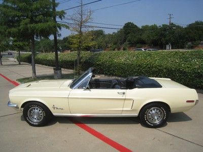 1968 ford mustang convertible 289 v8 auto c-code
