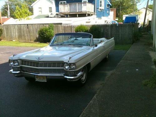 Elegant 1964 cadillac deville  convertible - the last of the fins...