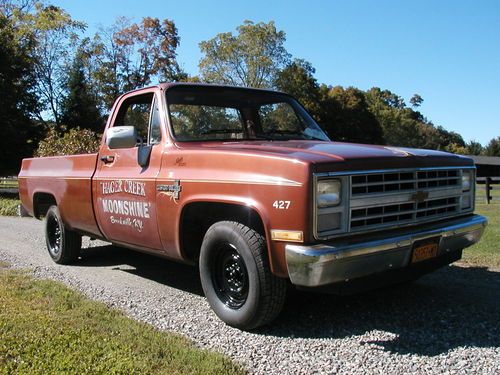 1986 chevy c10 moon shine v8 rat hot rod shop truck 95k rare clean nice custom