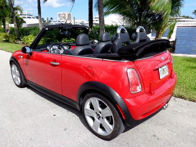 Florida 06 mini cooper s convertible 42,608 orig miles clean carfax no reserve !