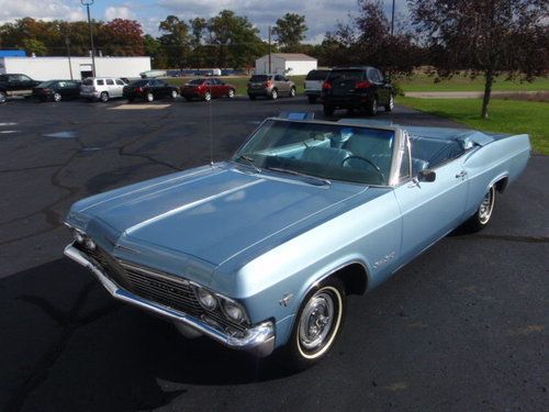 1965 chevrolet impala ss convertible 283 all original, same owner for 30 years