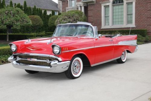 1957 chevy bel air convertible frame off restoration ra