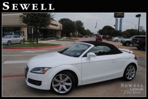 08 white audi tt quattro power convertable heated leather cd 6 speed manual