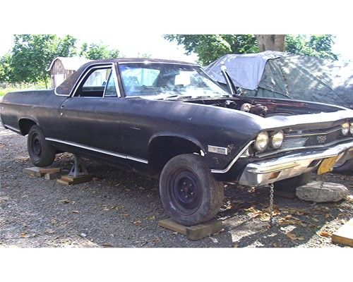 1968 chevrolet el camino ss 396 4-speed. vin 138808z158024 solid rolling project