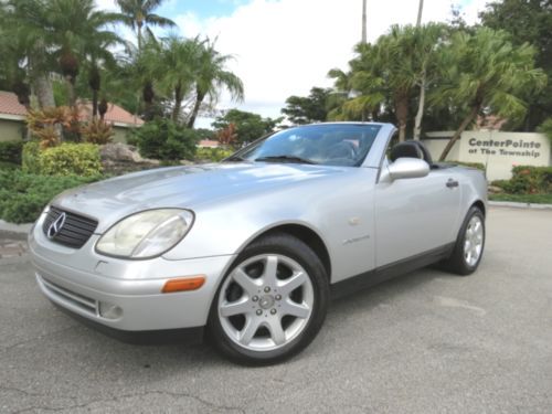 Stunning 98 mercedes slk 230 roadster kompressor-nicely preserved-fl-no reserve!