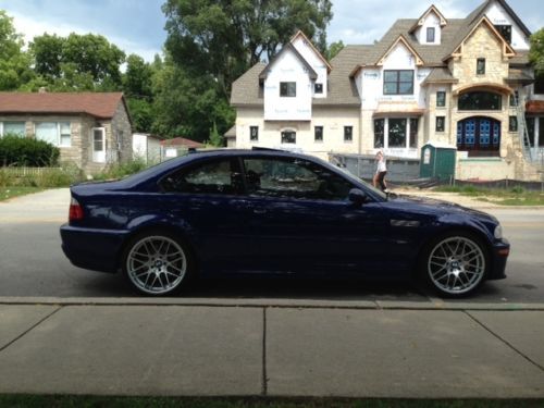 2005 bmw m3 competition package interlagos blue 6speed manual navi new tires!