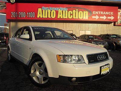 03 audi a4 1.8t quattro all wheel drive carfax certified 1-owner leather sunroof