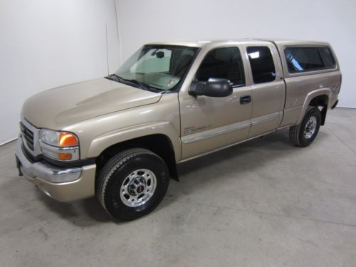 04 gmc sierra 2500hd 4x4 6.6 duramax v8 turbo diesel extcab  1owner  co 80picsx