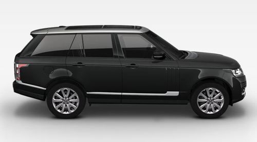 2013 range rover hse black exterior w/ silver panoramic roof