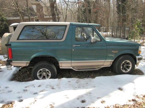 1996 ford bronco eddie bauer-removeable top-perfect perfect project truck