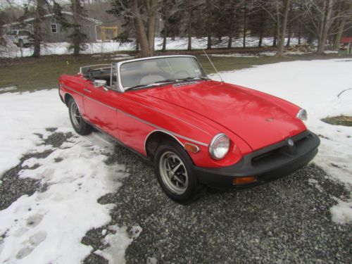 1978 mg mgb roadster convertible runs great easy project no reserve .01 start!!