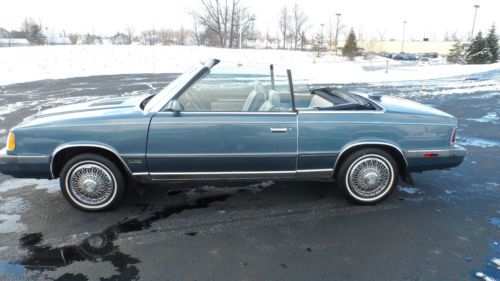 Only 58k miles! super clean in &amp; out! don&#039;t miss this cool lebaron convertible!!