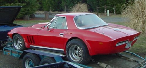 1966 corvette conv.project car, originally 427 390hp, barn find last lic.1981