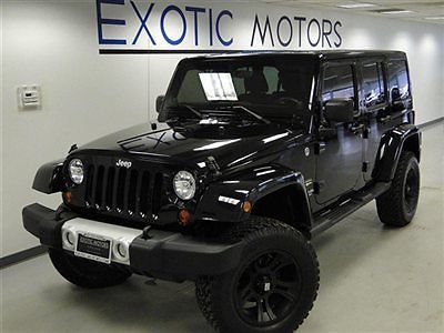 2012 jeep wrangler unlimited sahara 4wd!! 6-speed nav heated-sts 1-owner 18&#039;whls