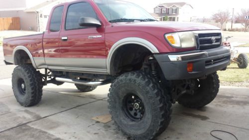 2000 trd toyota tacoma 9 inch lift supercharged low miles 5 speed no reserve!