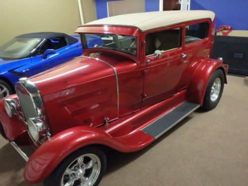 Beautiful and stunning!  1930 ford model a tudor. original henry steel body.