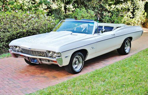 Wow real deal super sport 396 1968 chevrolet impala convertible restored sweet