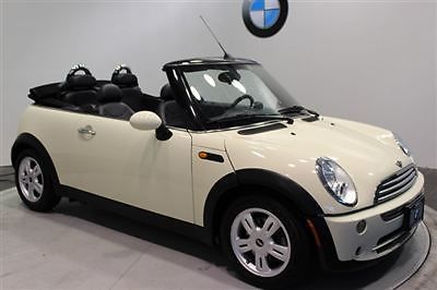 2007 mini cooper convertible white automatic heated seats power top