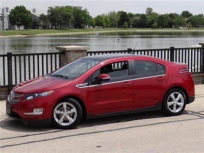 2012 chevy volt red/blk leather auto back-up camera htd sts 1-owner warranty wow