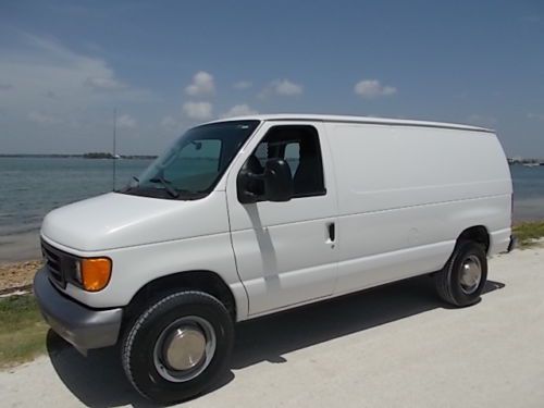 07 ford e-250 cargo - clean florida owned van
