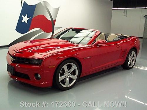 2011 chevy camaro 2ss convertible rs htd seats hud 20k texas direct auto