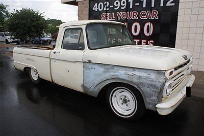 1966 ford f-100 240 straight 6 3-speed on the column patina great shape f100