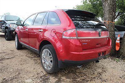 Lincoln mkx awd 4dr low miles sedan automatic gasoline 3.5l v6 cyl red candy met