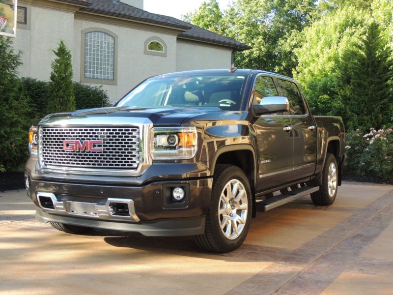 2015 gmc sierra 1500 denali crew cab 6.2l 8 speed borla exhaust low miles