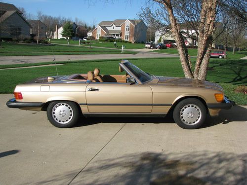 1987 mercedes-benz 560sl roadster coupe low miles