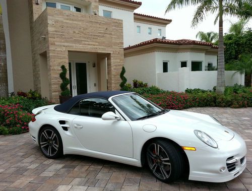 2012 porsche 911 twin turbo cabriolet 3.8l 500hp, pdk, ultra clean, single owner