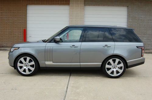 2013 land rover range rover 22" wheels, hse, blk roof, lux