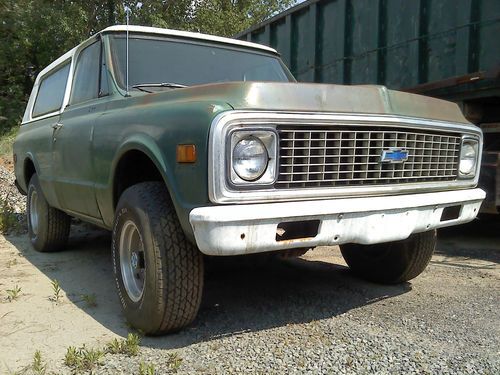 1972 chevy k/5 blazer 4x4. 350 v-8, a/t, a/c, 41k miles. needs restoration (pa)