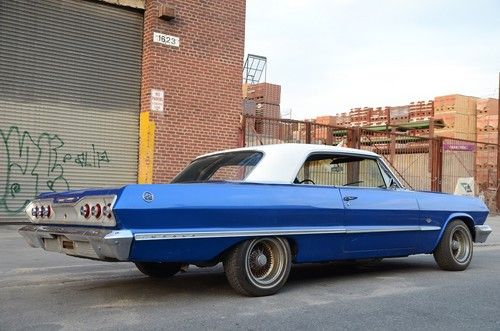1963 chevrolet impala ss.  ppg blue paint, 4 wheel disk brakes  runs great