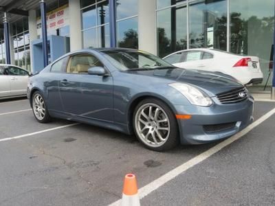 06 infiniti g35 coupe 6-speed manual transmission/glass moonroof/leather seats