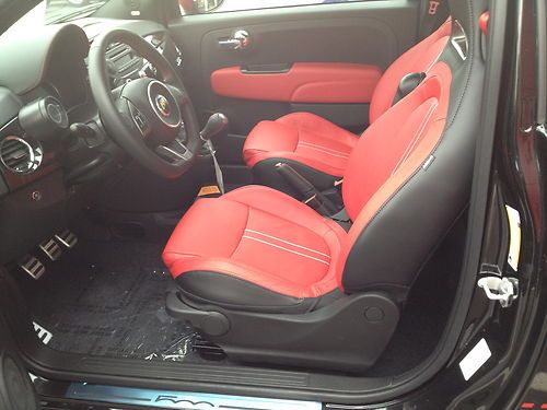 Find New 2013 Fiat Abarth Black With Red Stripes Black And