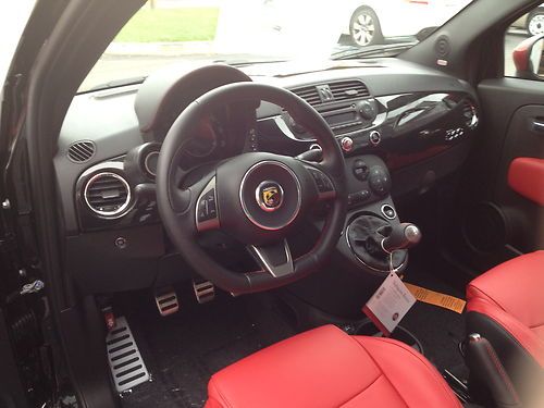 Find New 2013 Fiat Abarth Black With Red Stripes Black And