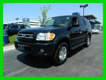 2004 toyota sequoia limited leather rear seat entert awd 4x4 trl htch we finance