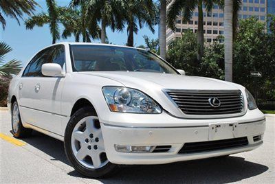 2005 ls430 - crystal white - low miles - we finance - amazing condition -florida