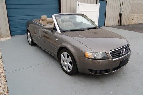 2003 audi a4 3.0l convertible premium package  spider roadster limited warranty