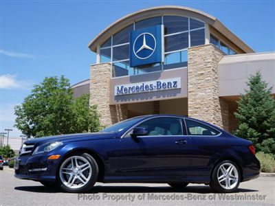 ** c350 4matic coupe ** lunar blue ** mb cpo warranty ** msrp 51k+ **