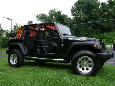 Find used Go NAKED in the RENEGADE Jeep Unlimited ProComp Wheels Skjacker Lift No Reserve in 