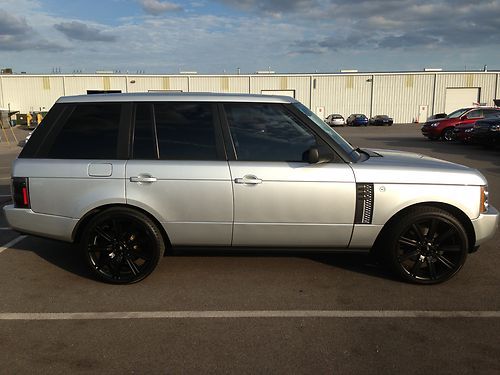 2004 land rover range rover hse navigation system clean 22" wheels nice!!!!!