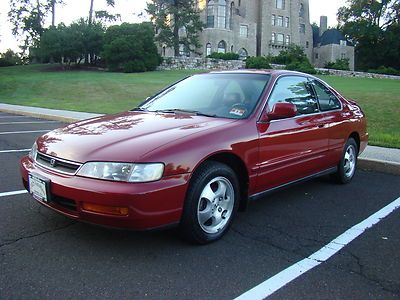 1997 honda accord coupe 2 door limited low miles no reserve !