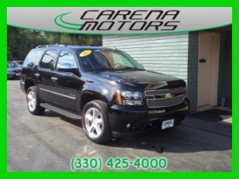 2011 chevy used tahoe ltz 4wd navigation leather moon dvd black free carfax