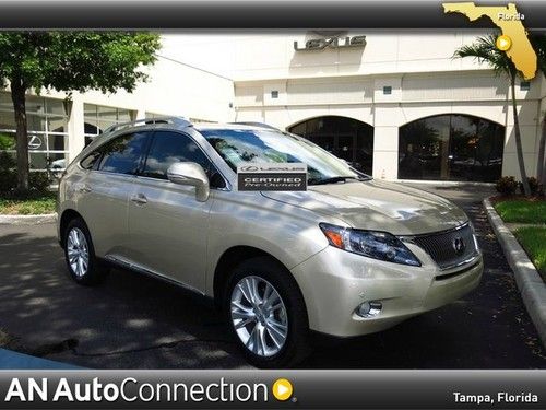 Lexus rx 450h manufacturer certified with navigation &amp; sunroof