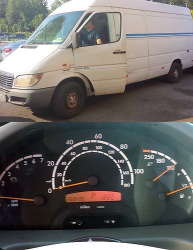 2002 dodge sprinter 2500 shc, with refrigeration, 258,430 miles.